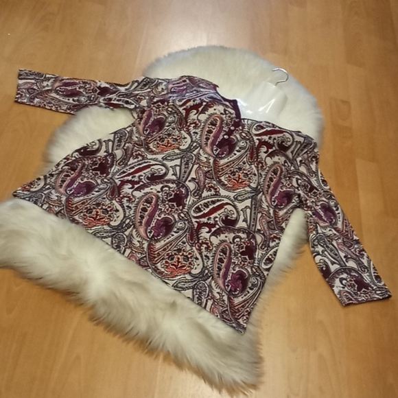 Croft & Barrow Paisley Print Top - Picture 12 of 14